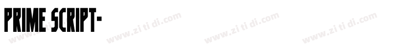 Prime Script字体转换